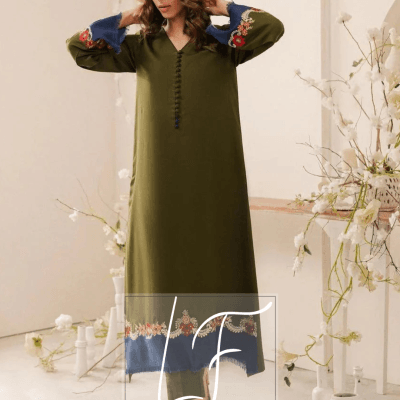 Sofia Embroidered Linen Shirt and Dyed Linen Trouser